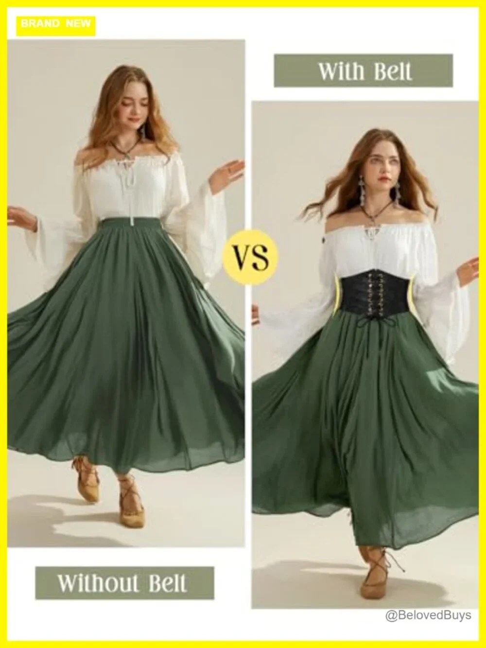 Renaissance Corset Belt Wide Elastic Waist Belt Women Medieval Lace Up Faux